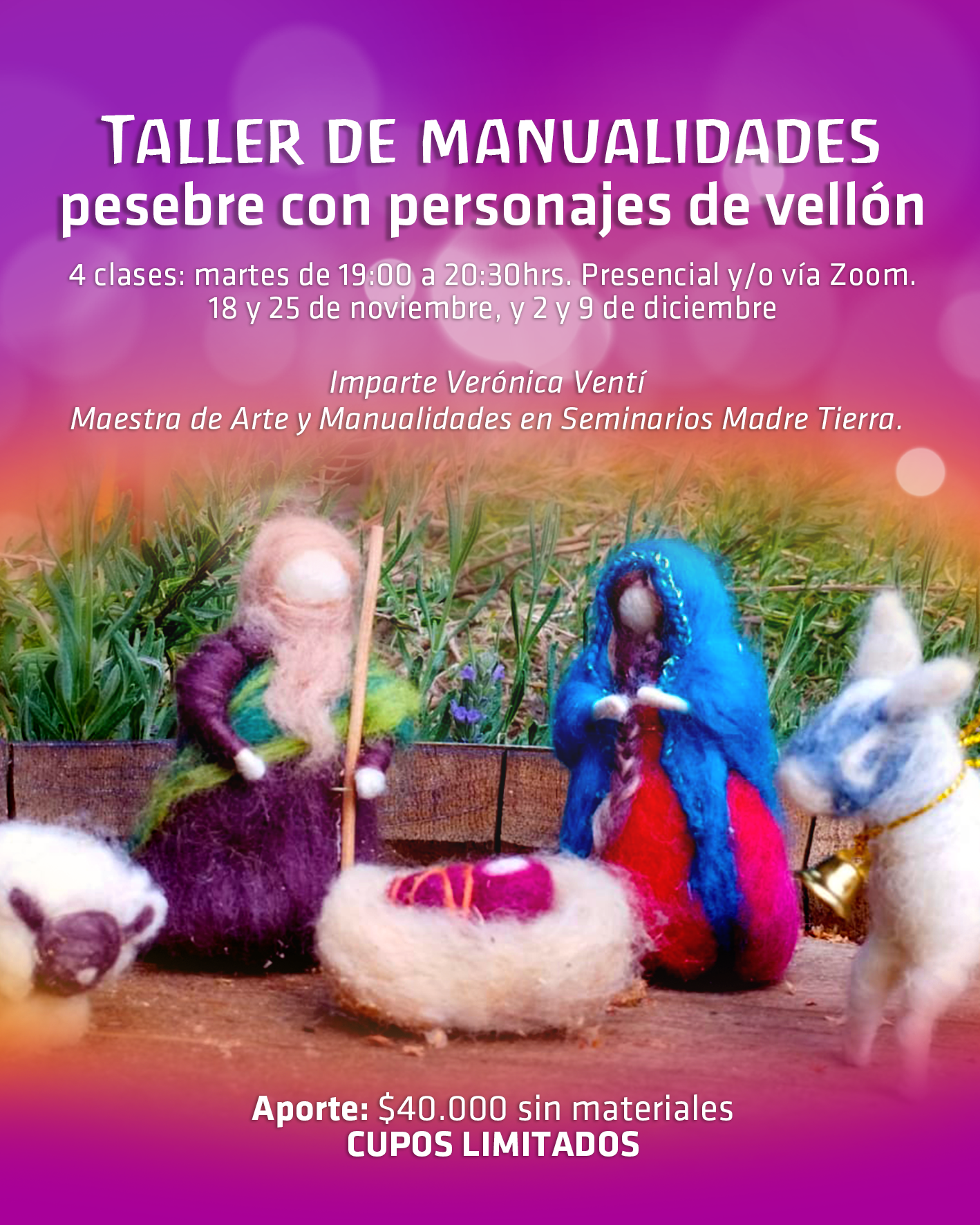 Taller de vellón: pesebre